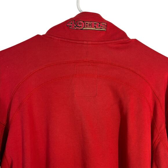 Tommy Bahama San Francisco 49ers Quarter Zip Pullover Red Sweatshirt XL NFL - Picture 6 of 9